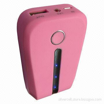 Potable Power Bank for Mobile Phones with CE Mark and 5,600mAh Capacity